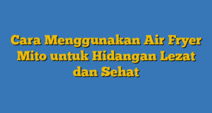 Cara Menggunakan Air Fryer Mito untuk Hidangan Lezat dan Sehat