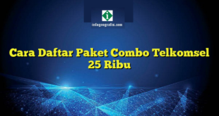 Cara Daftar Paket Combo Telkomsel 25 Ribu