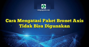 Cara Mengatasi Paket Bronet Axis Tidak Bisa Digunakan