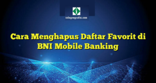 Cara Menghapus Daftar Favorit di BNI Mobile Banking