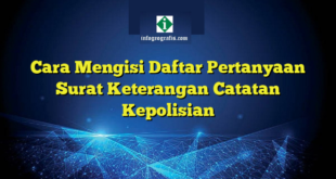 Cara Mengisi Daftar Pertanyaan Surat Keterangan Catatan Kepolisian