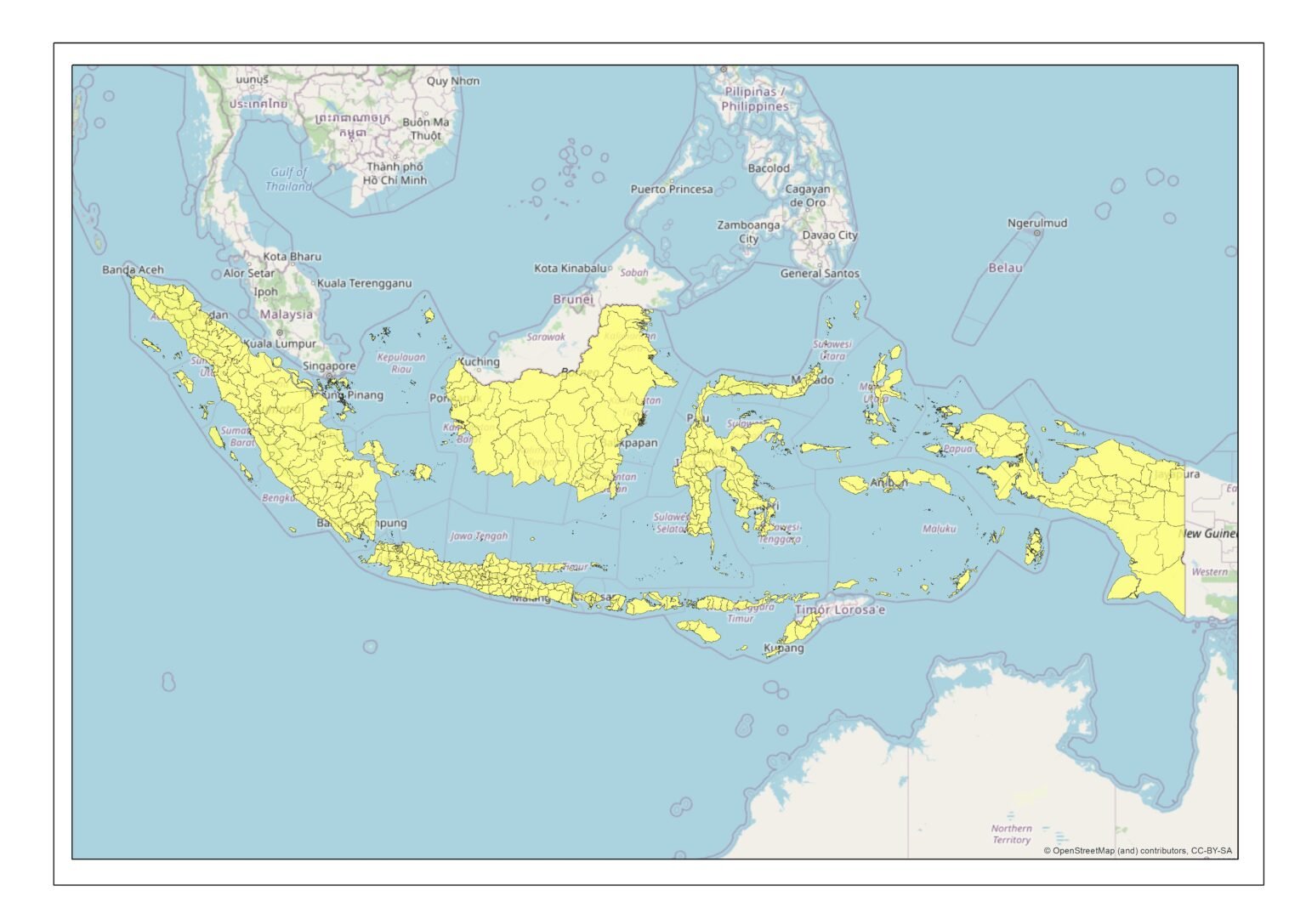 Peta Indonesia Lengkap Dengan Nama