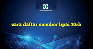 cara daftar member hpai 10rb