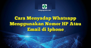 Cara Menyadap Whatsapp Menggunakan Nomor HP Atau Email di Iphone